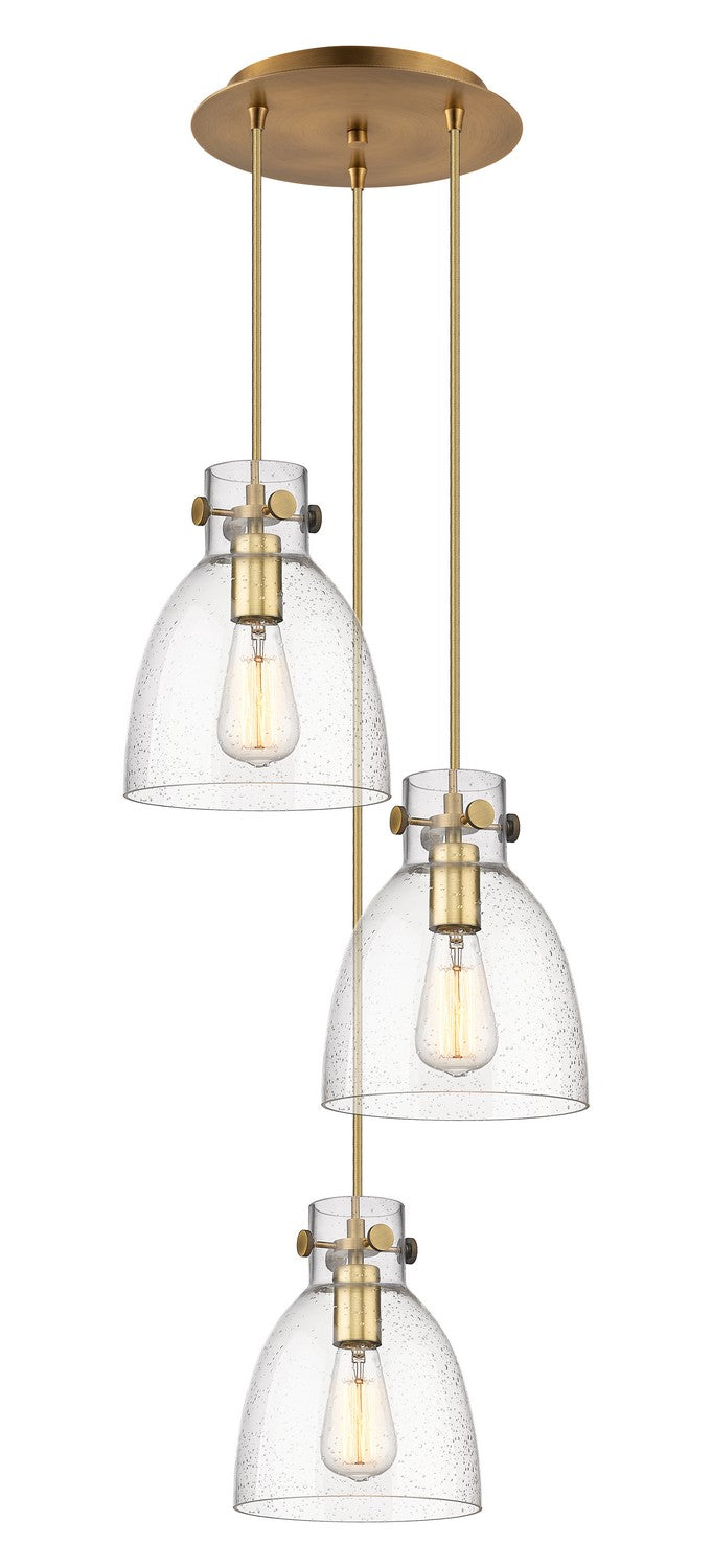 Innovations Downtown Urban 113-410-1PS-BB-G412-8SDY Pendant Light - Brushed Brass