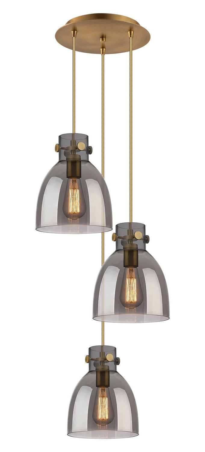 Innovations Downtown Urban 113-410-1PS-BB-G412-8SM Pendant Light - Brushed Brass