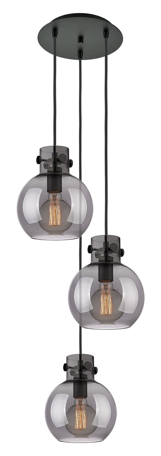 Innovations Newton 113-410-1PS-BK-G410-8SM Pendant Light - Matte Black