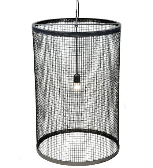 Meyda Tiffany Cilindro 136218 Pendant Light - Satin Clear