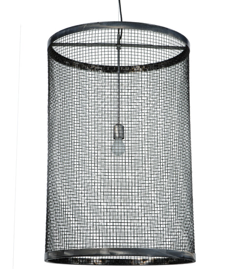 Meyda Tiffany Cilindro 136218 Pendant Light - Satin Clear