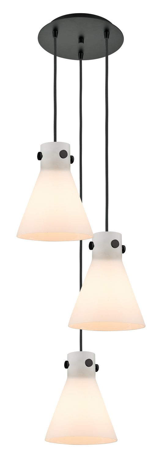 Innovations Downtown Urban 113-410-1PS-BK-G411-8WH Pendant Light - Matte Black