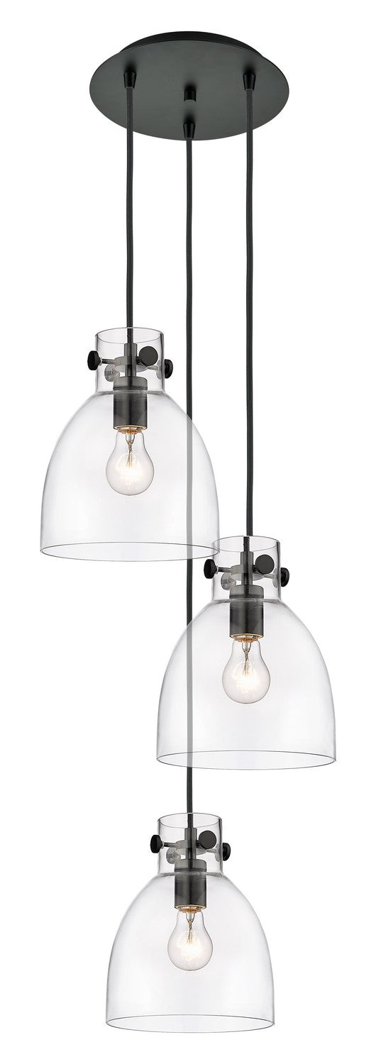 Innovations Downtown Urban 113-410-1PS-BK-G412-8CL Pendant Light - Matte Black