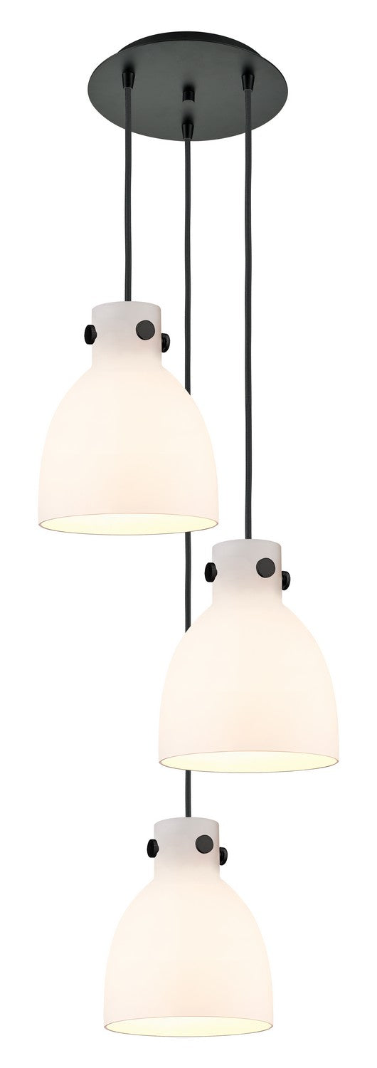 Innovations Downtown Urban 113-410-1PS-BK-G412-8WH Pendant Light - Matte Black