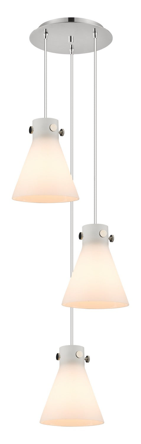Innovations Downtown Urban 113-410-1PS-PN-G411-8WH Pendant Light - Polished Nickel