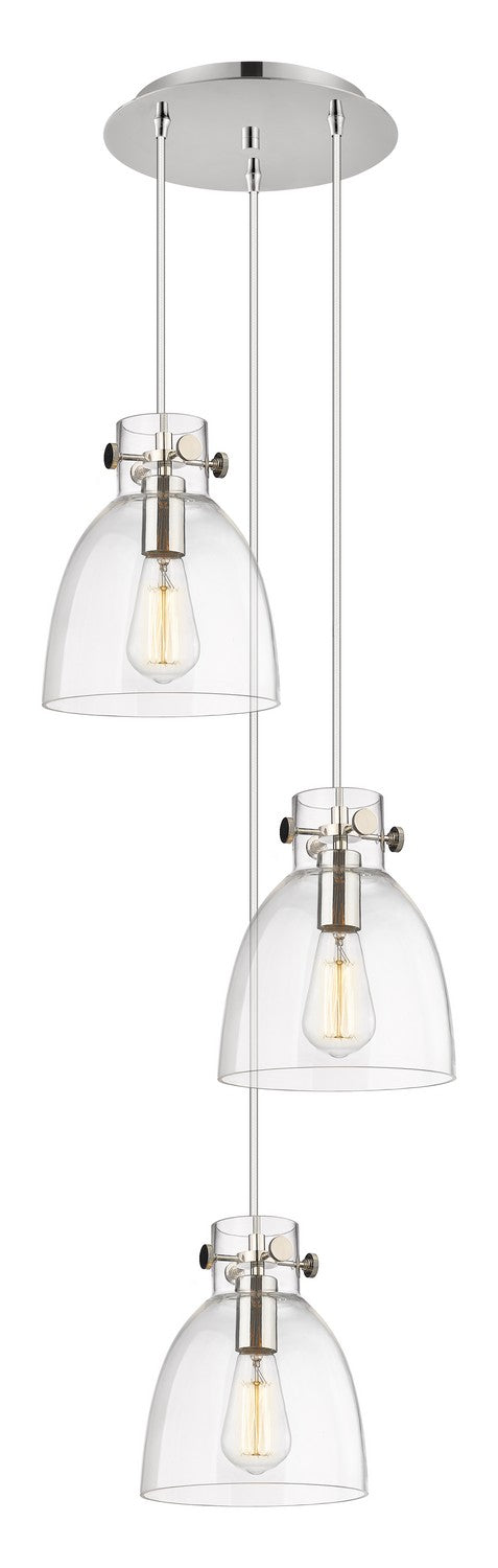 Innovations Downtown Urban 113-410-1PS-PN-G412-8CL Pendant Light - Polished Nickel
