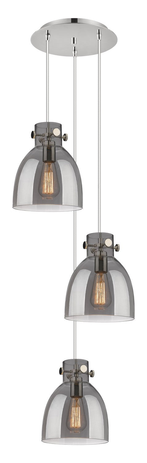Innovations Downtown Urban 113-410-1PS-PN-G412-8SM Pendant Light - Polished Nickel