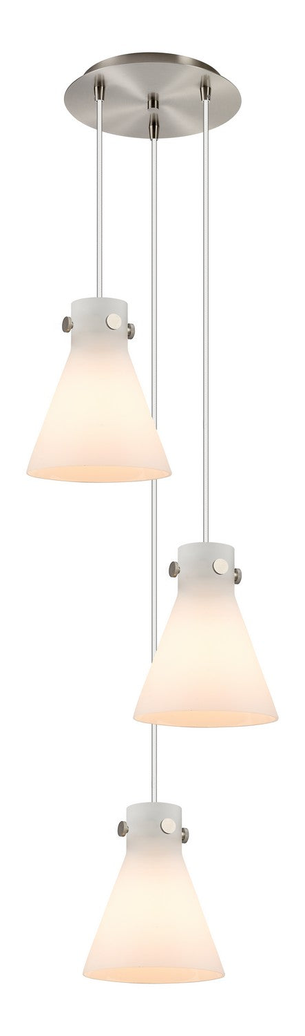 Innovations Downtown Urban 113-410-1PS-SN-G411-8WH Pendant Light - Brushed Satin Nickel