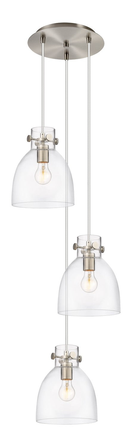 Innovations Downtown Urban 113-410-1PS-SN-G412-8CL Pendant Light - Brushed Satin Nickel