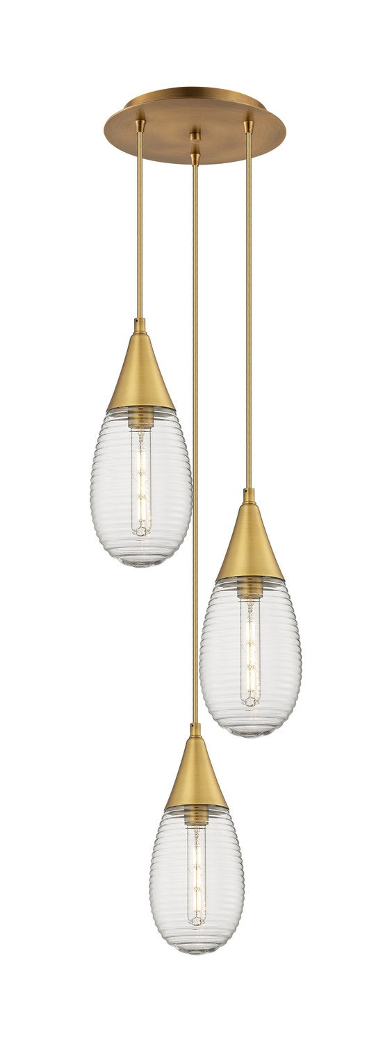 Innovations Downtown Urban 113-450-1P-BB-G450-6SCL Pendant Light - Brushed Brass