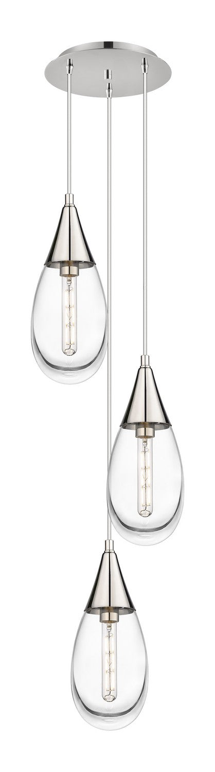 Innovations Downtown Urban 113-450-1P-PN-G450-6CL Pendant Light - Polished Nickel