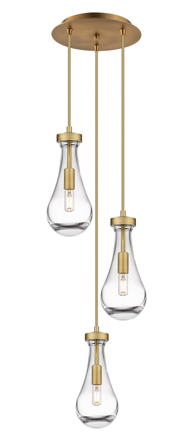 Innovations Downtown Urban 113-451-1P-BB-G451-5CL Pendant Light - Brushed Brass