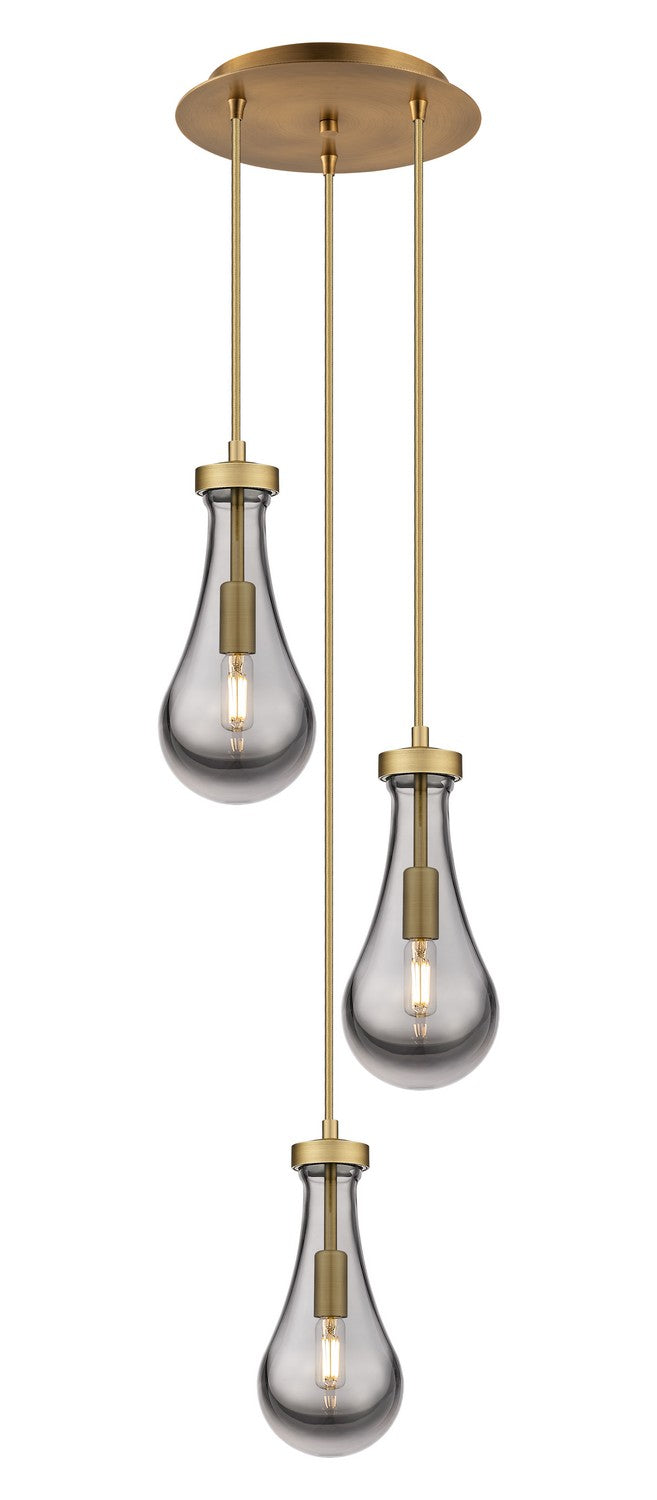 Innovations Downtown Urban 113-451-1P-BB-G451-5SM Pendant Light - Brushed Brass