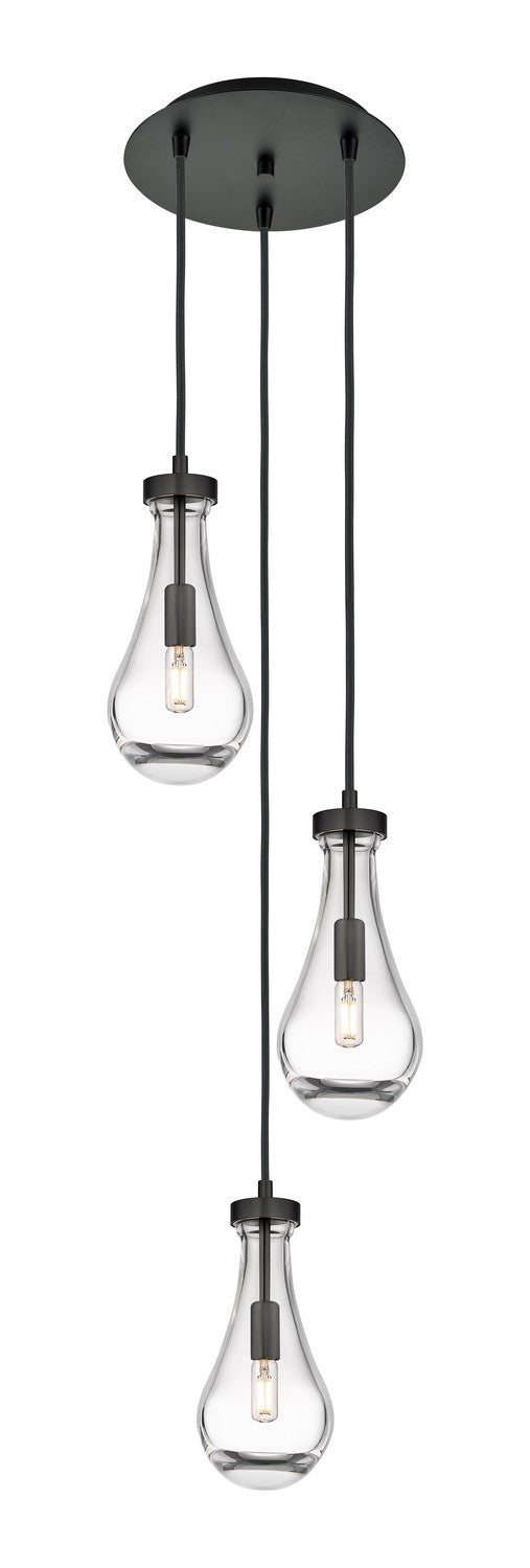 Innovations Downtown Urban 113-451-1P-BK-G451-5CL Pendant Light - Matte Black