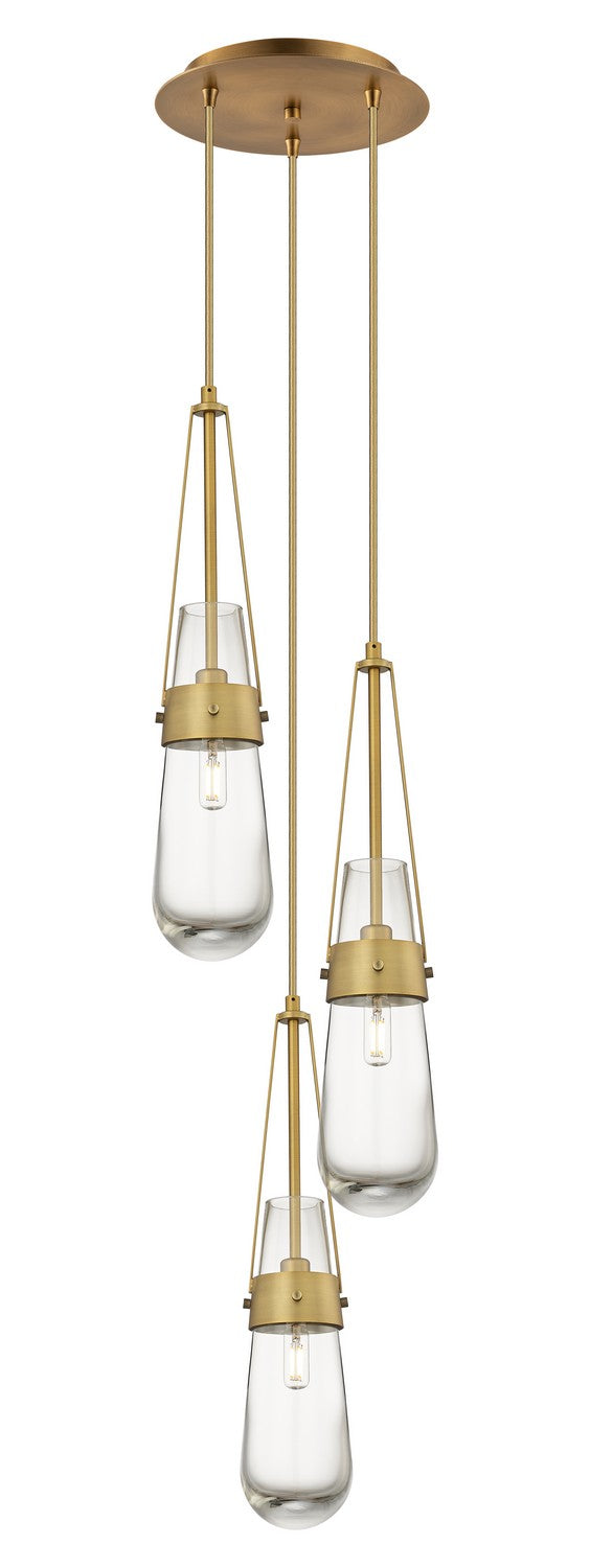 Innovations Downtown Urban 113-452-1P-BB-G452-4CL Pendant Light - Brushed Brass