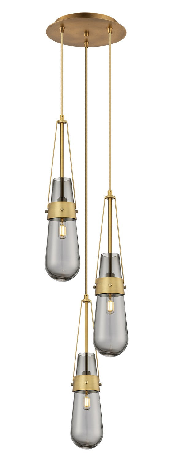 Innovations Downtown Urban 113-452-1P-BB-G452-4SM Pendant Light - Brushed Brass