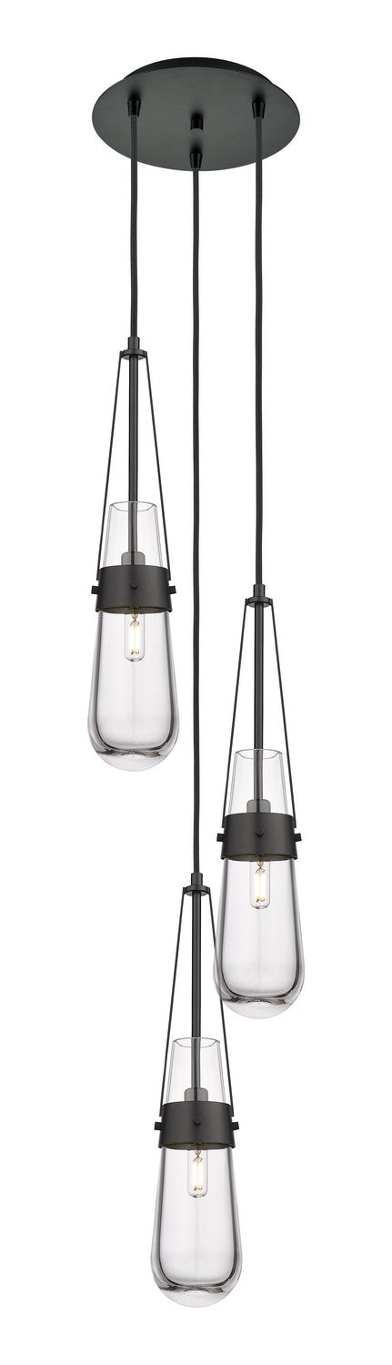 Innovations Downtown Urban 113-452-1P-BK-G452-4CL Pendant Light - Matte Black