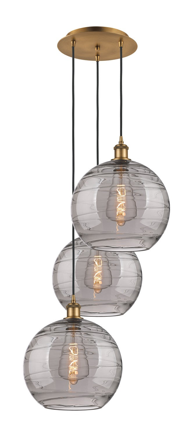 Innovations Ballston 113B-3P-BB-G1213-12SM Pendant Light - Brushed Brass