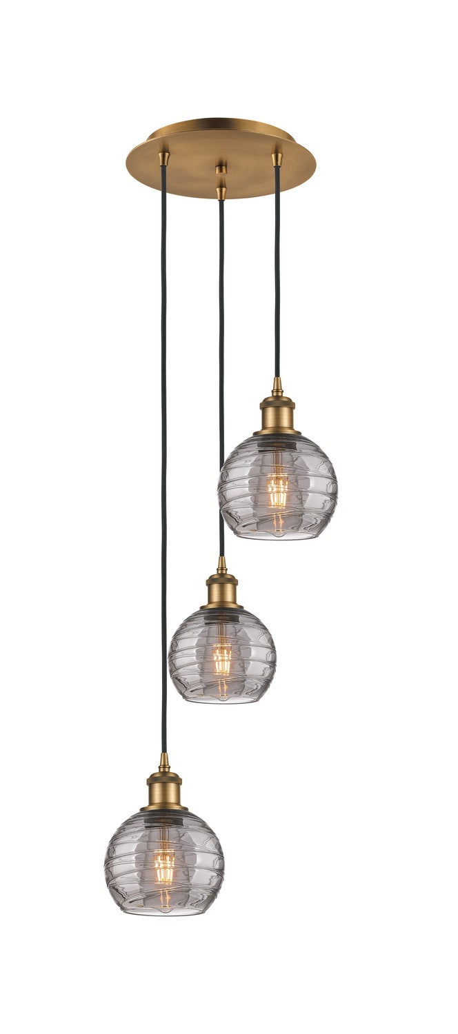 Innovations Ballston 113B-3P-BB-G1213-6SM Pendant Light - Brushed Brass