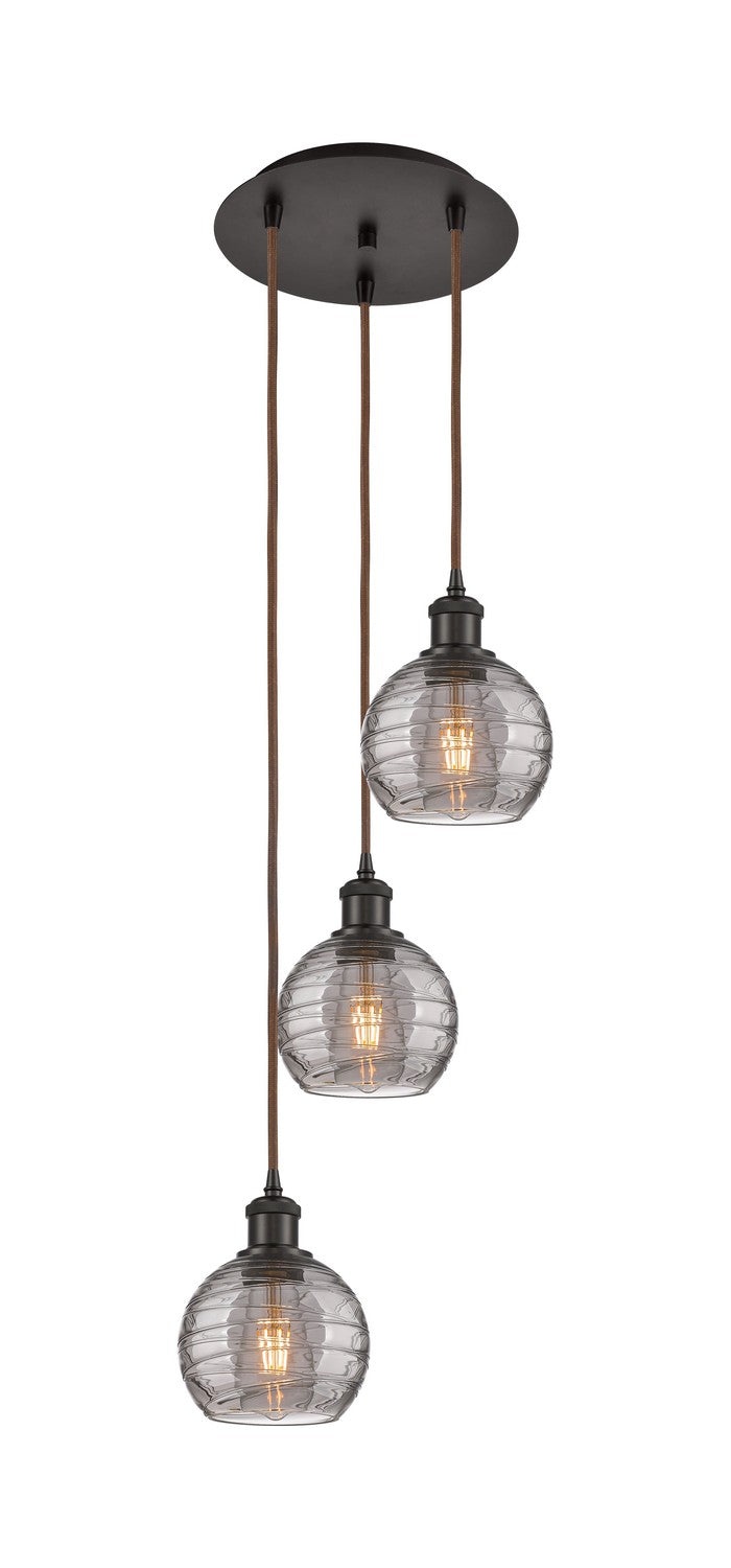 Innovations Ballston 113B-3P-OB-G1213-6SM Pendant Light - Oil Rubbed Bronze