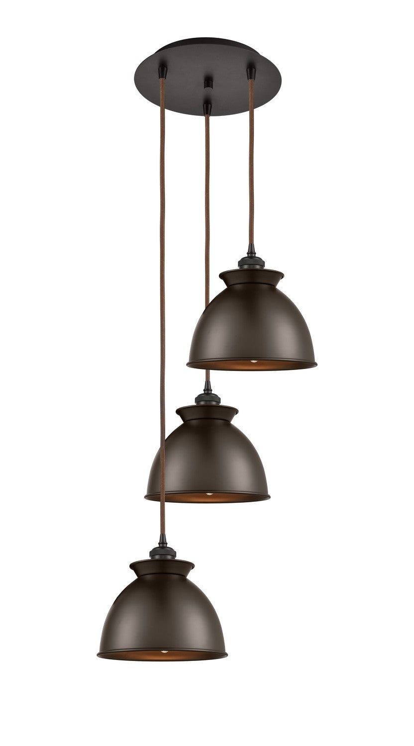 Innovations Downtown Urban 113B-3P-OB-M14-OB Pendant Light - Oil Rubbed Bronze