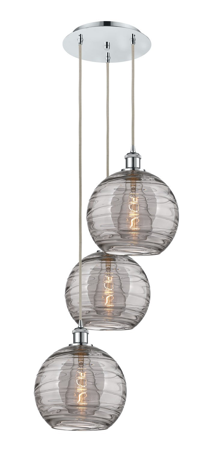 Innovations Ballston 113B-3P-PC-G1213-10SM Pendant Light - Polished Chrome