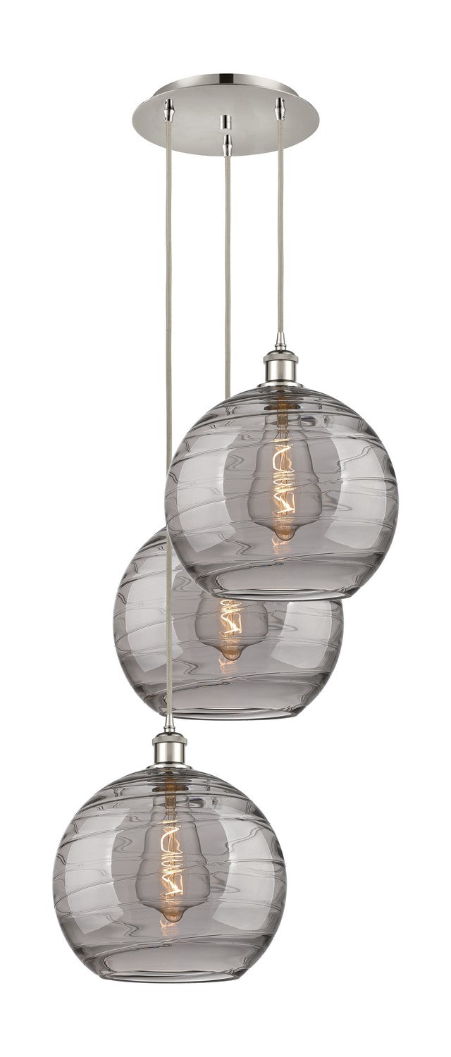 Innovations Ballston 113B-3P-PN-G1213-12SM Pendant Light - Polished Nickel