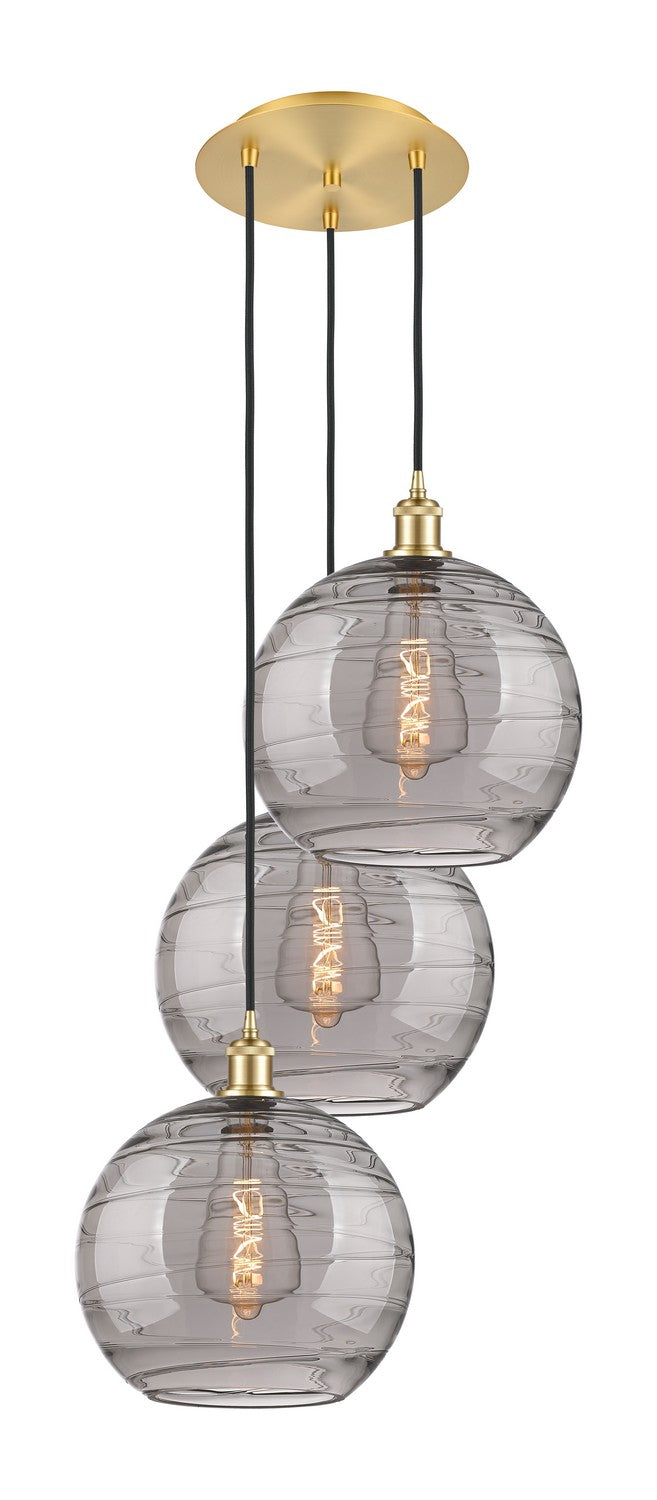 Innovations Ballston 113B-3P-SG-G1213-12SM Pendant Light - Satin Gold