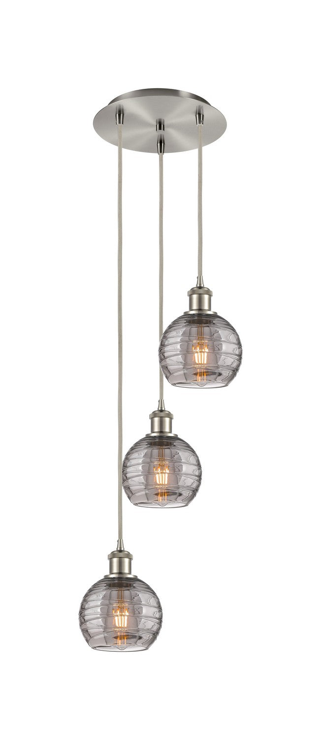 Innovations Ballston 113B-3P-SN-G1213-6SM Pendant Light - Brushed Satin Nickel