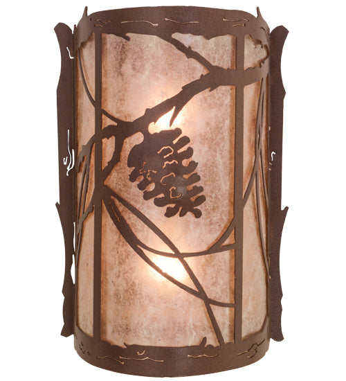 Meyda Tiffany Whispering Pines 136272 Wall Light - Rust