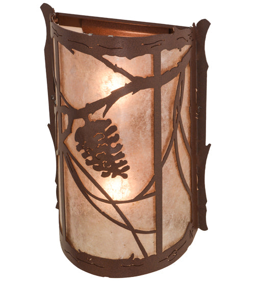 Meyda Tiffany Whispering Pines 136272 Wall Light - Rust