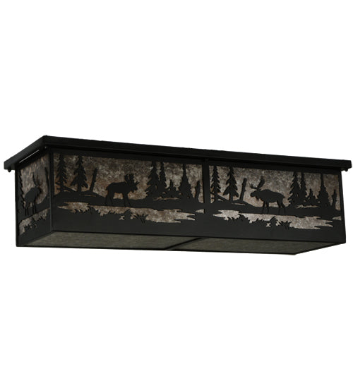 Meyda Tiffany Moose At Lake 136275 Ceiling Light - Oil Rubbed Bronze