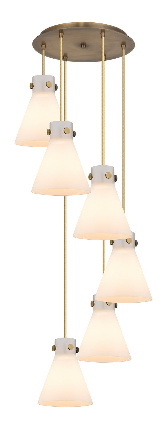 Innovations Downtown Urban 116-410-1PS-BB-G411-8WH Pendant Light - Brushed Brass