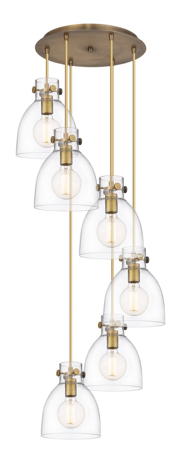 Innovations Downtown Urban 116-410-1PS-BB-G412-8CL Pendant Light - Brushed Brass