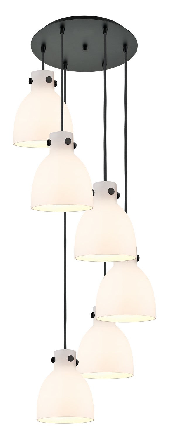 Innovations Downtown Urban 116-410-1PS-BK-G412-8WH Pendant Light - Matte Black