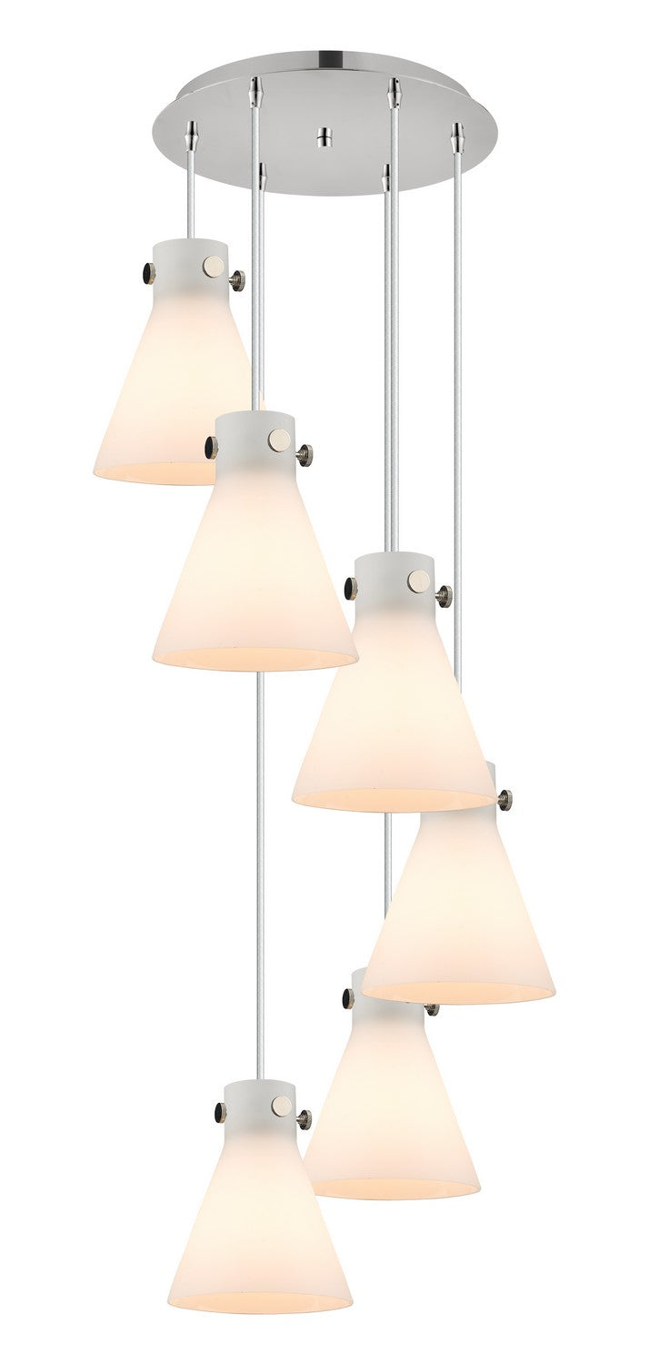 Innovations Downtown Urban 116-410-1PS-PN-G411-8WH Pendant Light - Polished Nickel