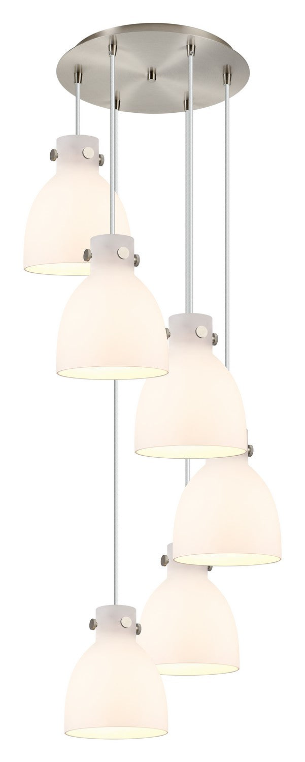 Innovations Downtown Urban 116-410-1PS-SN-G412-8WH Pendant Light - Brushed Satin Nickel