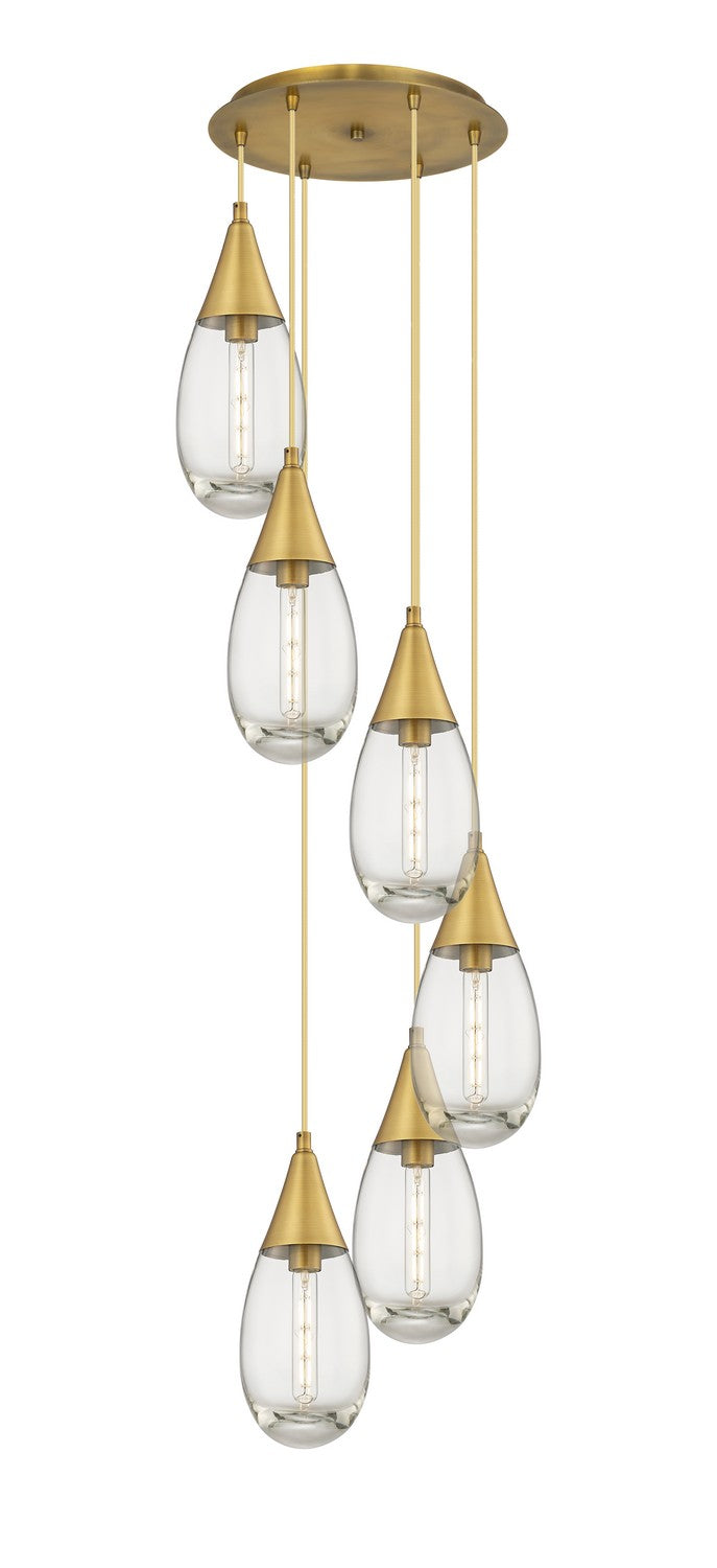 Innovations Downtown Urban 116-450-1P-BB-G450-6CL Pendant Light - Brushed Brass