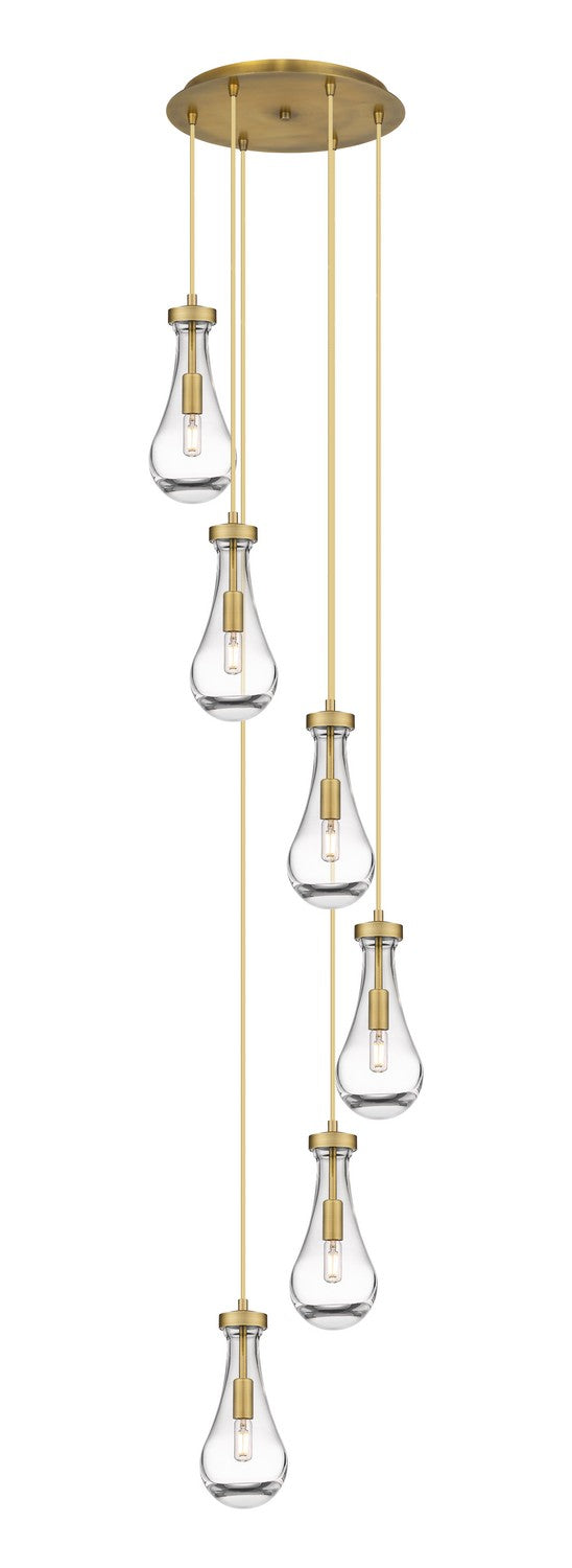 Innovations Downtown Urban 116-451-1P-BB-G451-5CL Pendant Light - Brushed Brass