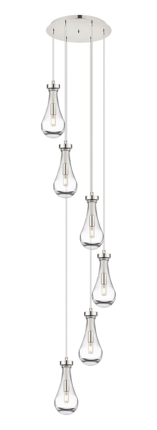 Innovations Downtown Urban 116-451-1P-PN-G451-5CL Pendant Light - Polished Nickel