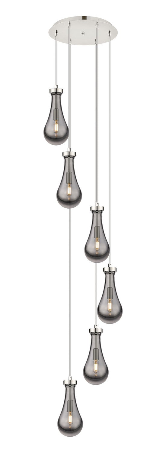 Innovations Downtown Urban 116-451-1P-PN-G451-5SM Pendant Light - Polished Nickel