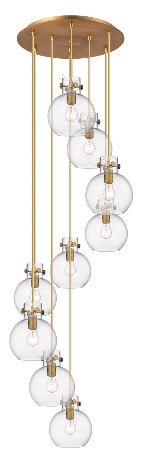 Innovations Downtown Urban 119-410-1PS-BB-G410-8CL Pendant Light - Brushed Brass