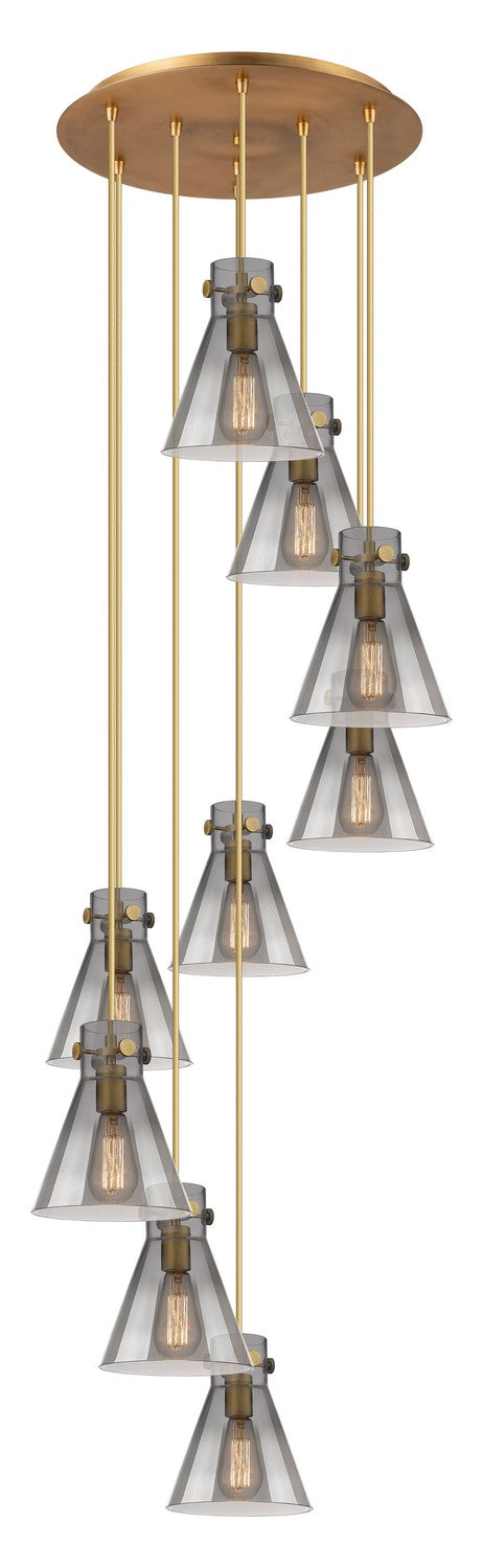 Innovations Downtown Urban 119-410-1PS-BB-G411-8SM Pendant Light - Brushed Brass