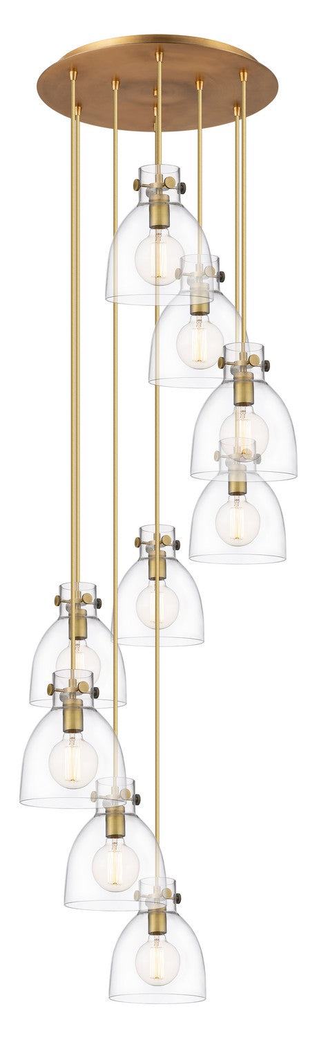 Innovations Downtown Urban 119-410-1PS-BB-G412-8CL Pendant Light - Brushed Brass