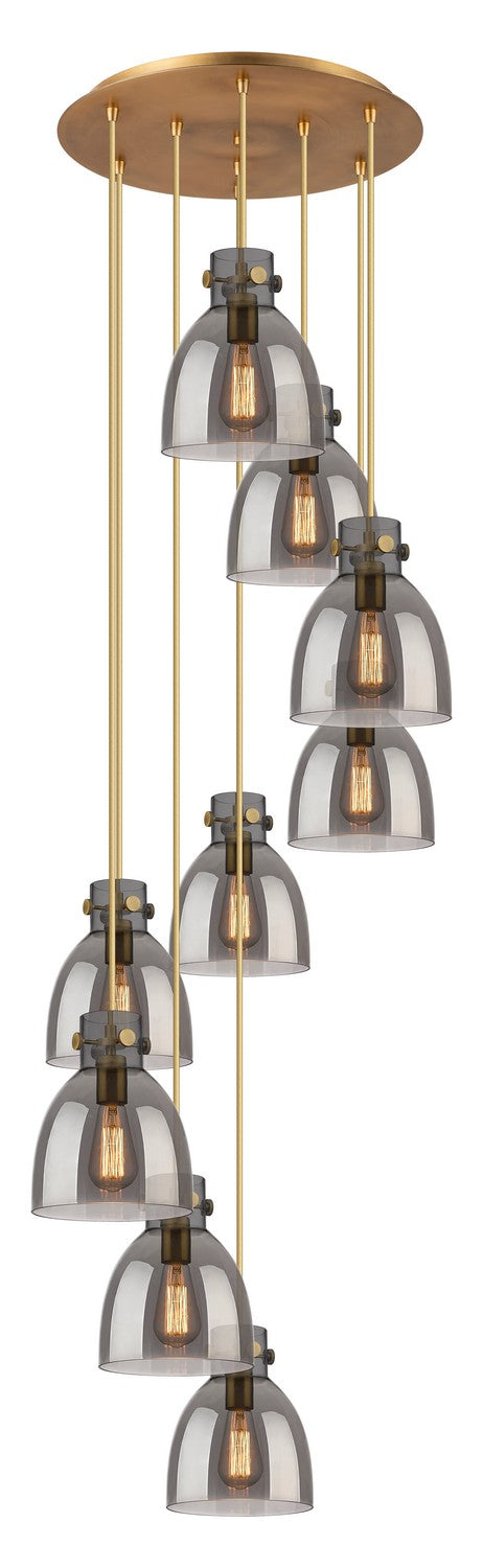 Innovations Downtown Urban 119-410-1PS-BB-G412-8SM Pendant Light - Brushed Brass