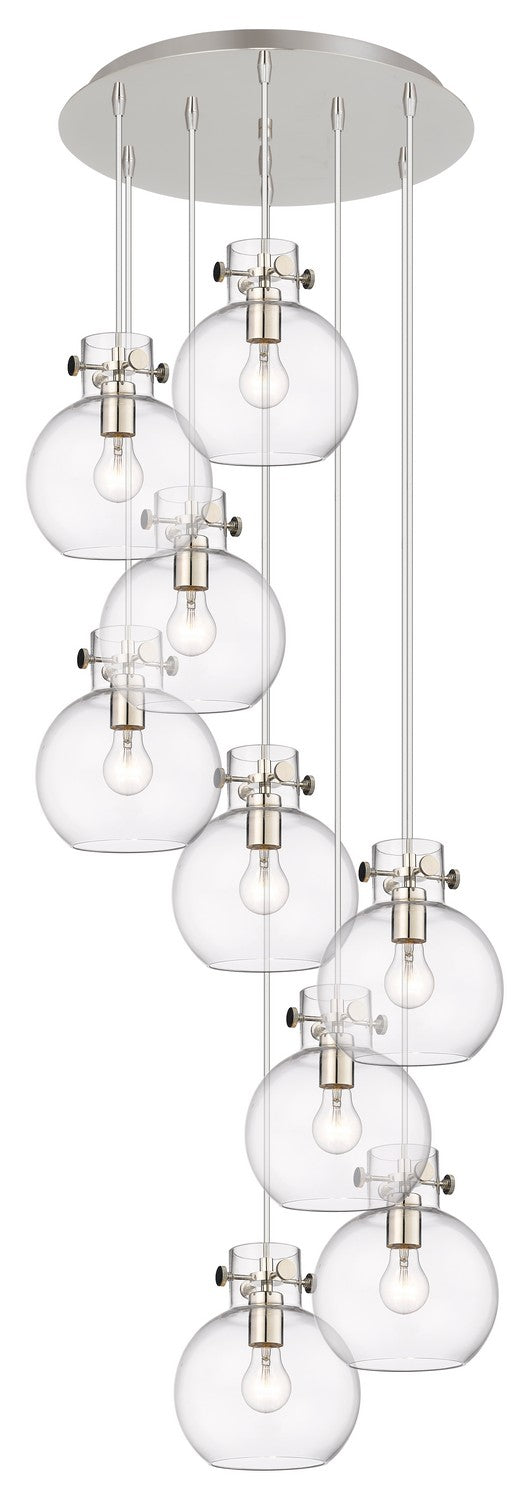 Innovations Newton 119-410-1PS-PN-G410-8CL Pendant Light - Polished Nickel