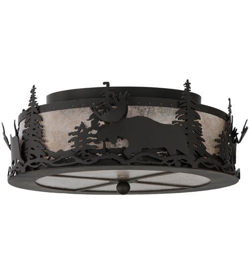 Meyda Tiffany Moose At Dusk 136320 Ceiling Light - Oil Rubbed Bronze