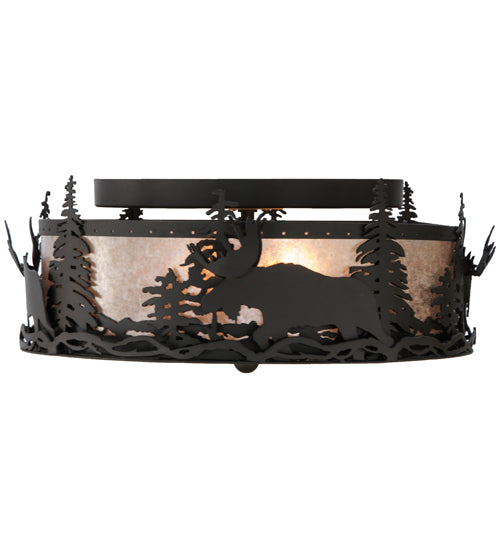 Meyda Tiffany Moose At Dusk 136320 Ceiling Light - Oil Rubbed Bronze