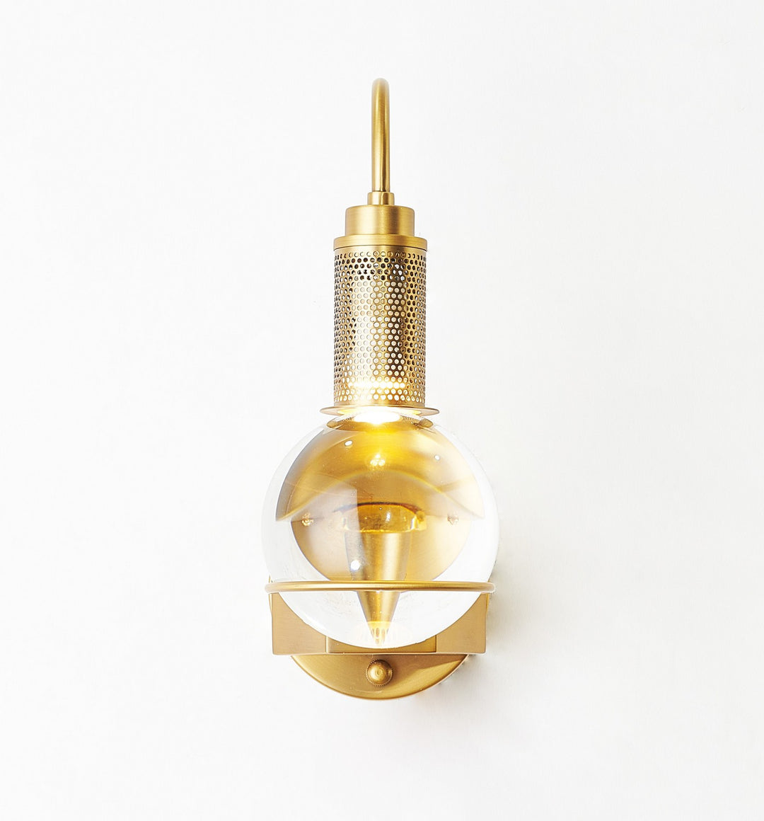 Bethel International MU90W12BR Wall Sconce Light - Antique Brass