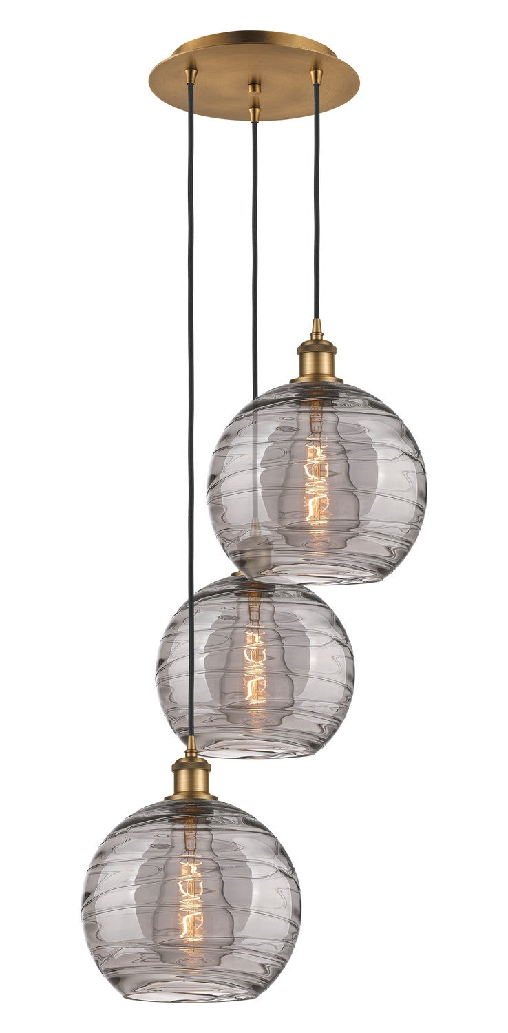 Innovations Ballston 113B-3P-BB-G1213-10SM Pendant Light - Brushed Brass